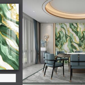 4x10 Feet UV Marble ROLL - 006