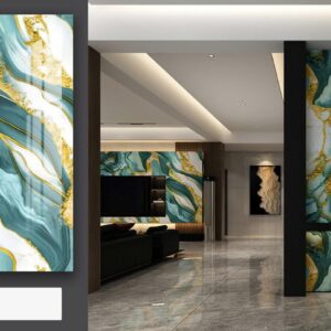 4x10 Feet UV Marble ROLL - 007