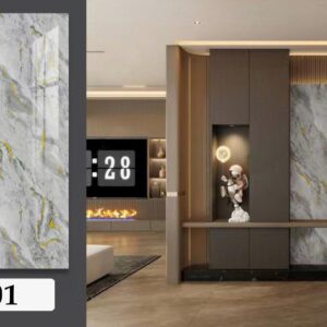 4x10 Feet UV Marble ROLL - 8886-1