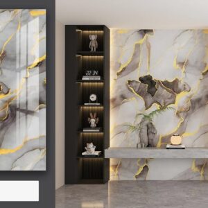 4x10 Feet UV Marble ROLL - 90558