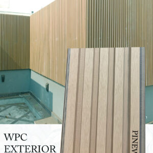 WPC Exterior Louvers - Pinewood