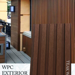 WPC Exterior Louvers - Teakwood