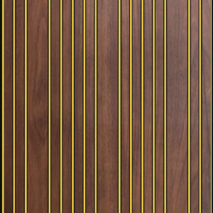 Golden Strip Flute Panel