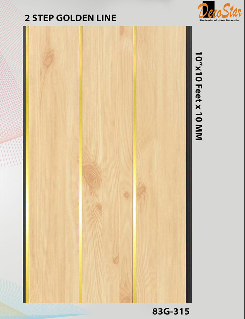 Golden Strip Flute Panel