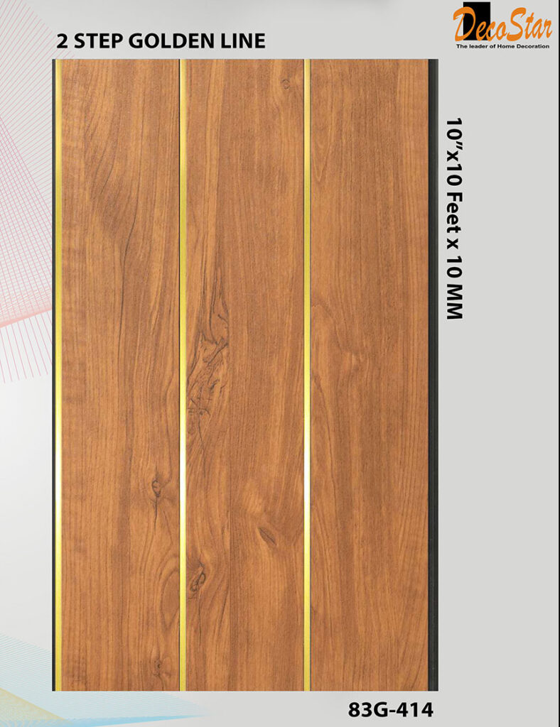 Golden Strip Flute Panel
