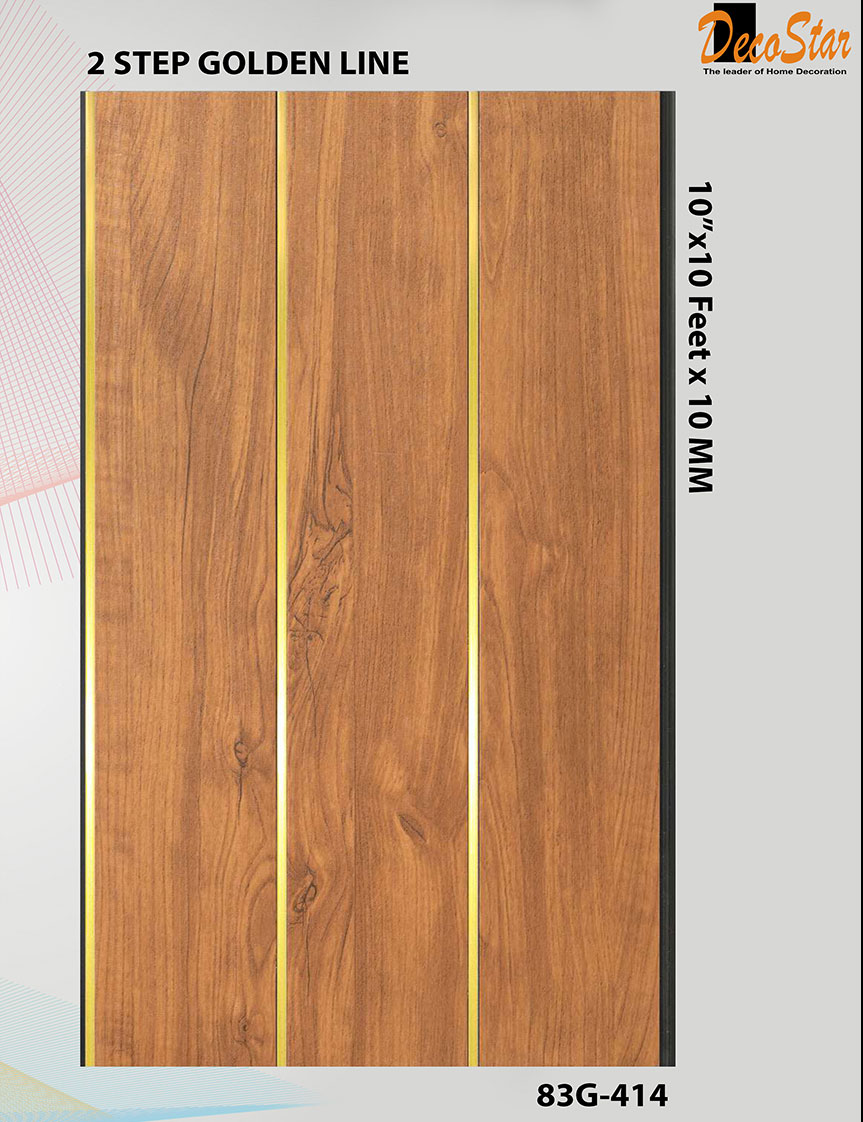 Golden Strip Flute Panel