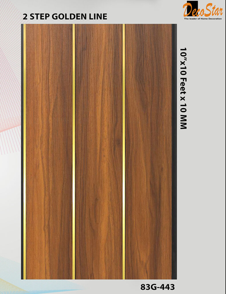 Golden Strip Flute Panel