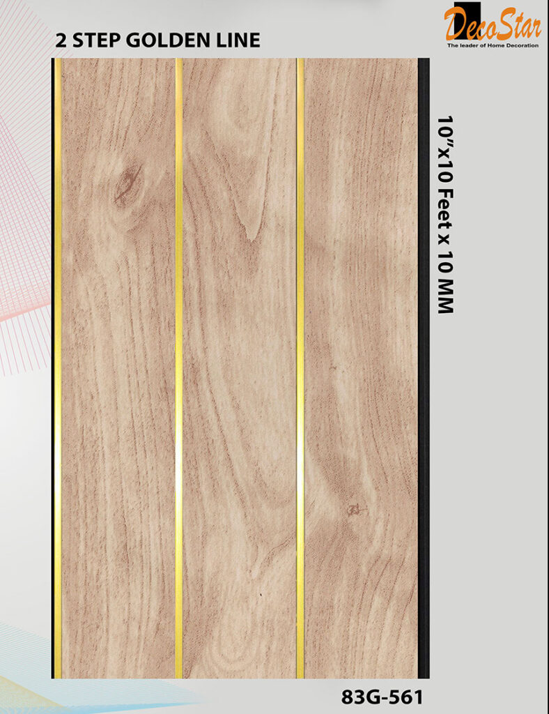 Golden Strip Flute Panel