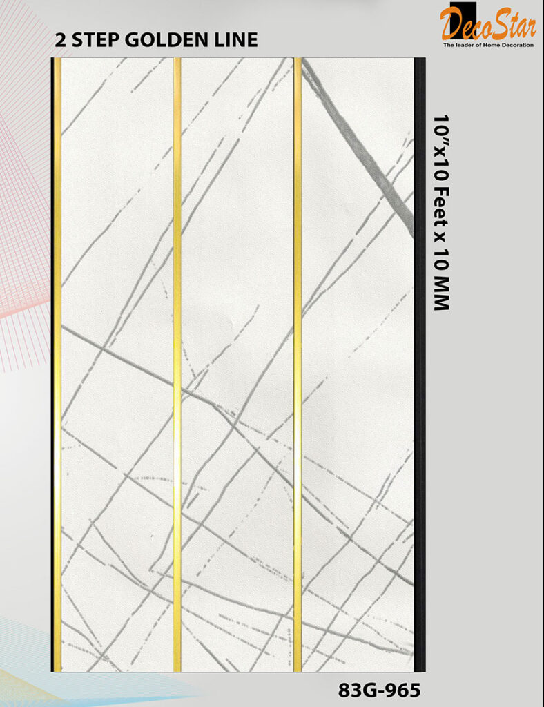 Golden Strip Flute Panel